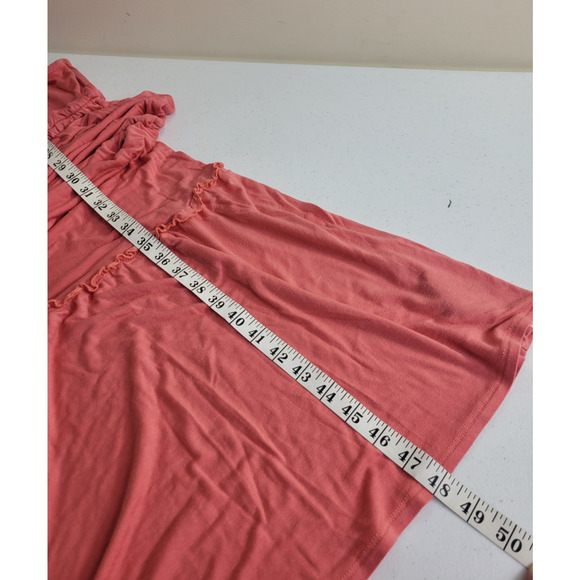 Vtg Discreet Maxi Dress Orange Sleeveless Cottage Beach Women's Size Large - Picture 5 of 9